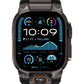 Mohseven Armor Apple Watch Ultra Uyumlu Silikon Siyah Kordon Mohseven