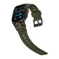 Mohseven Armor Apple Watch Ultra Uyumlu Silikon Siyah Toka Yeşil Kordon Mohseven