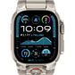 Mohseven Armor Apple Watch Ultra Uyumlu Silikon Titanyum Gri Toka Beyaz Kordon Mohseven