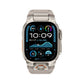 Mohseven Armor Apple Watch Ultra Uyumlu Silikon Titanyum Gri Toka Beyaz Kordon Mohseven