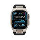 Mohseven Armor Apple Watch Ultra Uyumlu Silikon Titanyum Gri Toka Siyah Kordon Mohseven