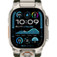 Mohseven Armor Apple Watch Ultra Uyumlu Silikon Titanyum Gri Toka Yeşil Kordon Mohseven