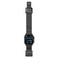 Mohseven Mecha Apple Watch Ultra Uyumlu Hasır Kordon Siyah Gri Mohseven
