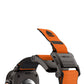 Mohseven Mecha Apple Watch Ultra Uyumlu Hasır Kordon Siyah Turuncu Mohseven