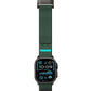 Mohseven Mecha Apple Watch Ultra Uyumlu Hasır Kordon Siyah Yeşil Mohseven