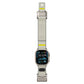 Mohseven Mecha Apple Watch Ultra Uyumlu Hasır Kordon Titanyum Bej Mohseven