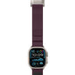Mohseven Mecha Apple Watch Ultra Uyumlu Hasır Kordon Titanyum Mor Mohseven