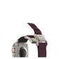 Mohseven Mecha Apple Watch Ultra Uyumlu Hasır Kordon Titanyum Mor Mohseven