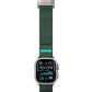 Mohseven Mecha Apple Watch Ultra Uyumlu Hasır Kordon Titanyum Yeşil Mohseven