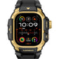 Mohseven Punk Fortress Apple Watch Ultra Uyumlu Silikon Kordon Gold