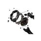 Mohseven Punk Fortress Apple Watch Ultra Uyumlu Silikon Kordon Siyah Mohseven