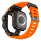 Mohseven Punk Fortress Apple Watch Ultra Uyumlu Silikon Kordon Turuncu
