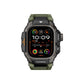Mohseven Punk Fortress Apple Watch Ultra Uyumlu Silikon Kordon Yeşil Mohseven