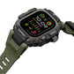 Mohseven Punk Fortress Apple Watch Ultra Uyumlu Silikon Kordon Yeşil