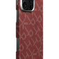 Pitaka Monogram iPhone 16 Pro Max MagSafe Uyumlu Aramid Fiber Kılıf Kırmızı Pitaka