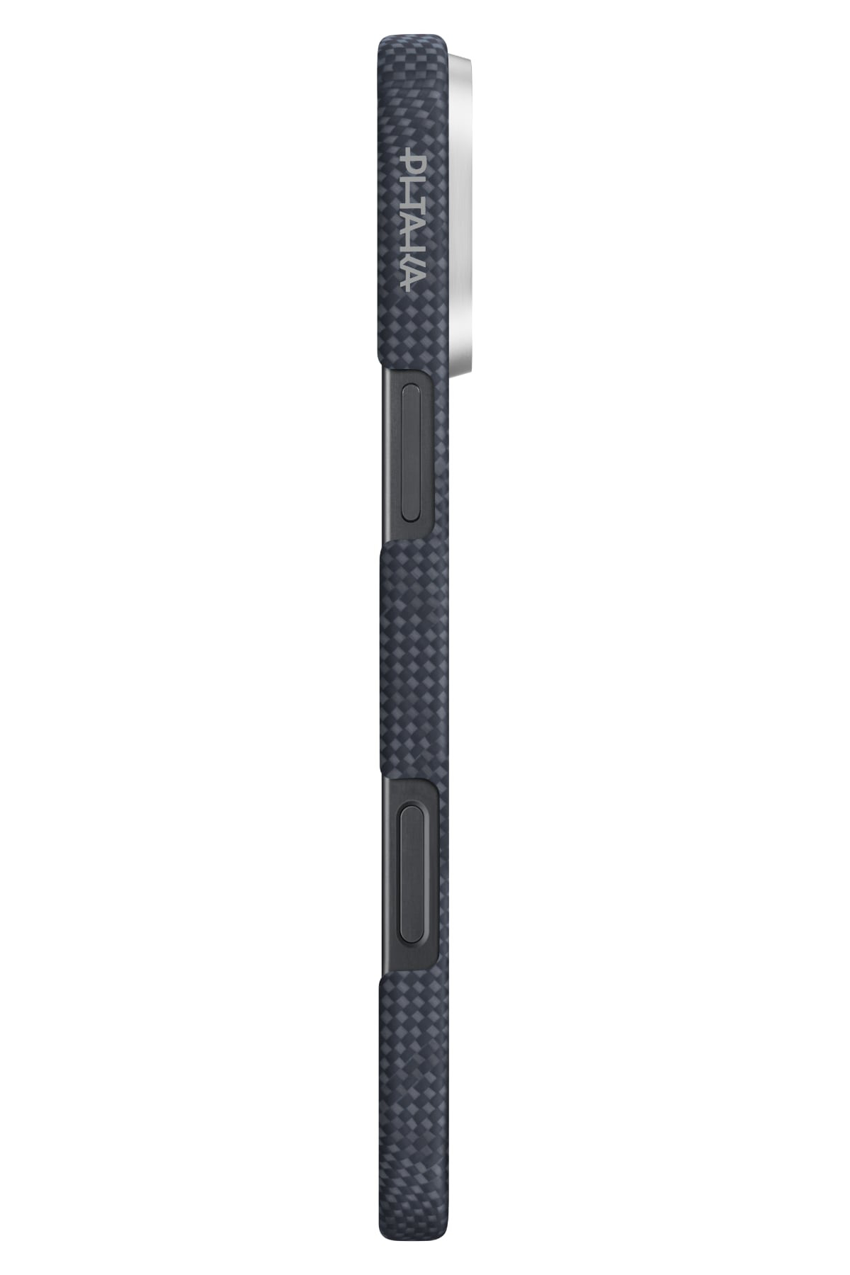 Pitaka Monogram iPhone 16 Pro Max MagSafe Uyumlu Aramid Fiber Kılıf Mavi Siyah Pitaka