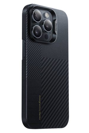 Benks Montage ArmorAir Carbon Fiber iPhone 15 Pro Magsafe Compatible Kevlar Case 