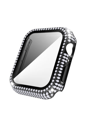 Apple Watch Uyumlu Ekran Koruyucu Full Taşlı Kasa Montego  bikordon