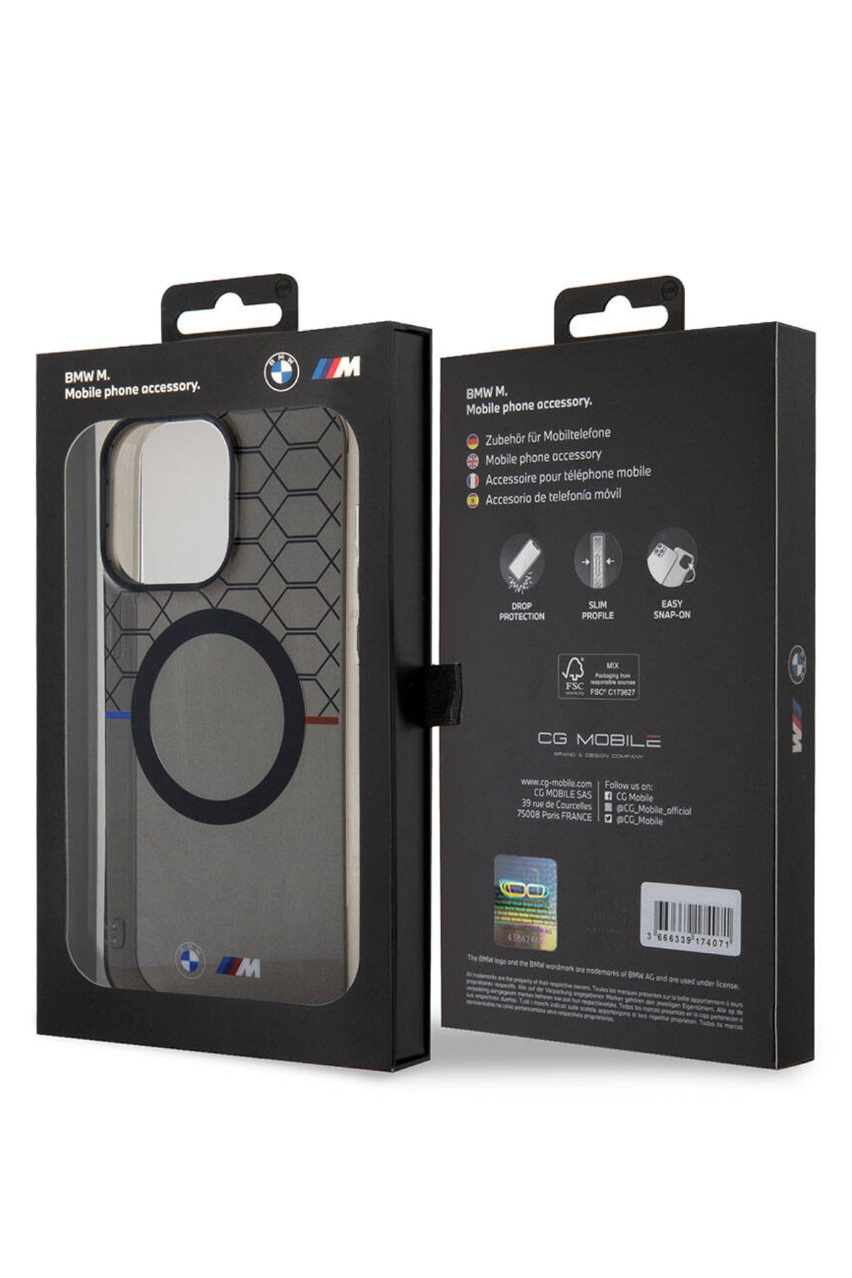 Magsafe BMW M Licensed Pattern Case compatible with Apple iPhone 15 Pr