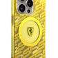 Ferrari iPhone 15 Pro Max Magsafe Compatible Multi SF Silicone Case Yellow 