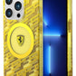 Ferrari iPhone 15 Pro Magsafe Uyumlu Multi SF Silikon Kılıf Sarı  Ferrari