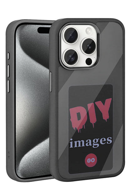Apple iPhone 14 Pro Max uyumlu Nfc Resim Yansıtmalı Kılıf Siyah