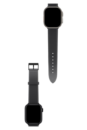 Apple Watch Uyumlu Saffiano Deri Kordon Nickel  bikordon