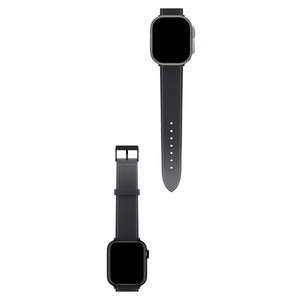 Apple Watch Uyumlu Saffiano Deri Kordon Nickel  bikordon