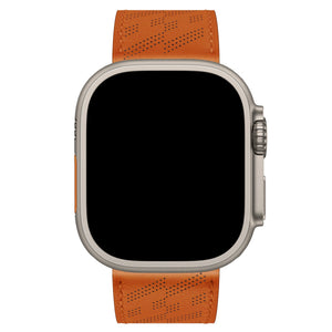 Apple Watch Uyumlu Multi Hole Deri Kordon Orangeade  bikordon