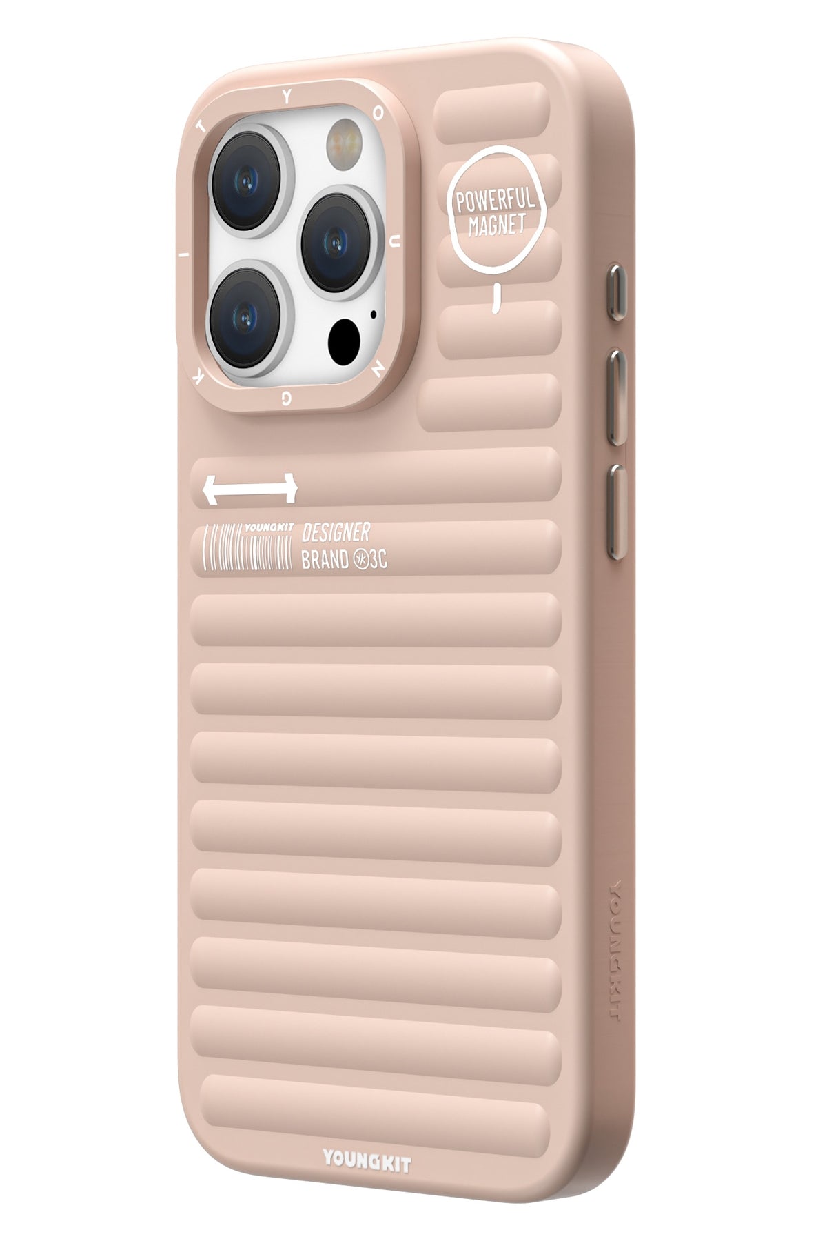 Youngkit Original iPhone 15 Pro Uyumlu Pembe Kılıf  Youngkit