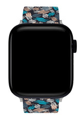 Apple Watch Uyumlu UV Baskılı Silikon Kordon Pathcy