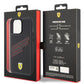 Ferrari iPhone 15 Pro Max Uyumlu PU Deri SF Kılıf Siyah