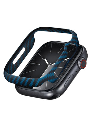 Pitaka 600D Aramid Fiber Apple Watch Kasa Koruyucu Mavi  Pitaka