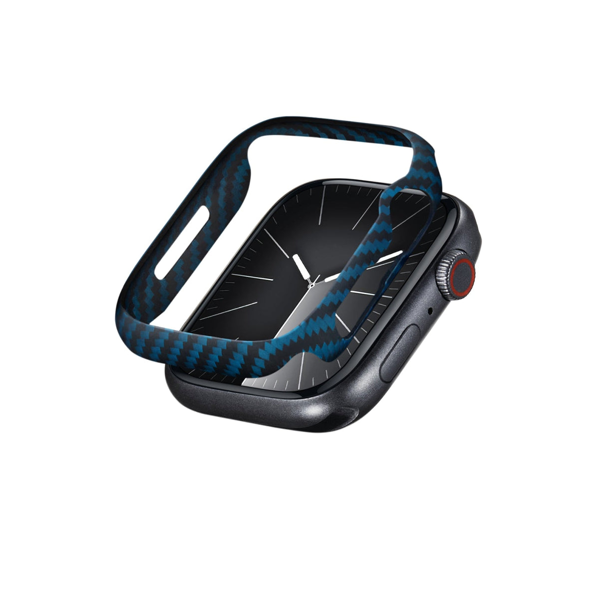 Pitaka 600D Aramid Fiber Apple Watch Kasa Koruyucu Mavi  Pitaka