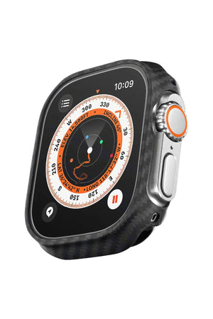 Pitaka 600D Aramid Fiber Apple Watch Ultra 49mm Kasa Koruyucu Siyah  Pitaka