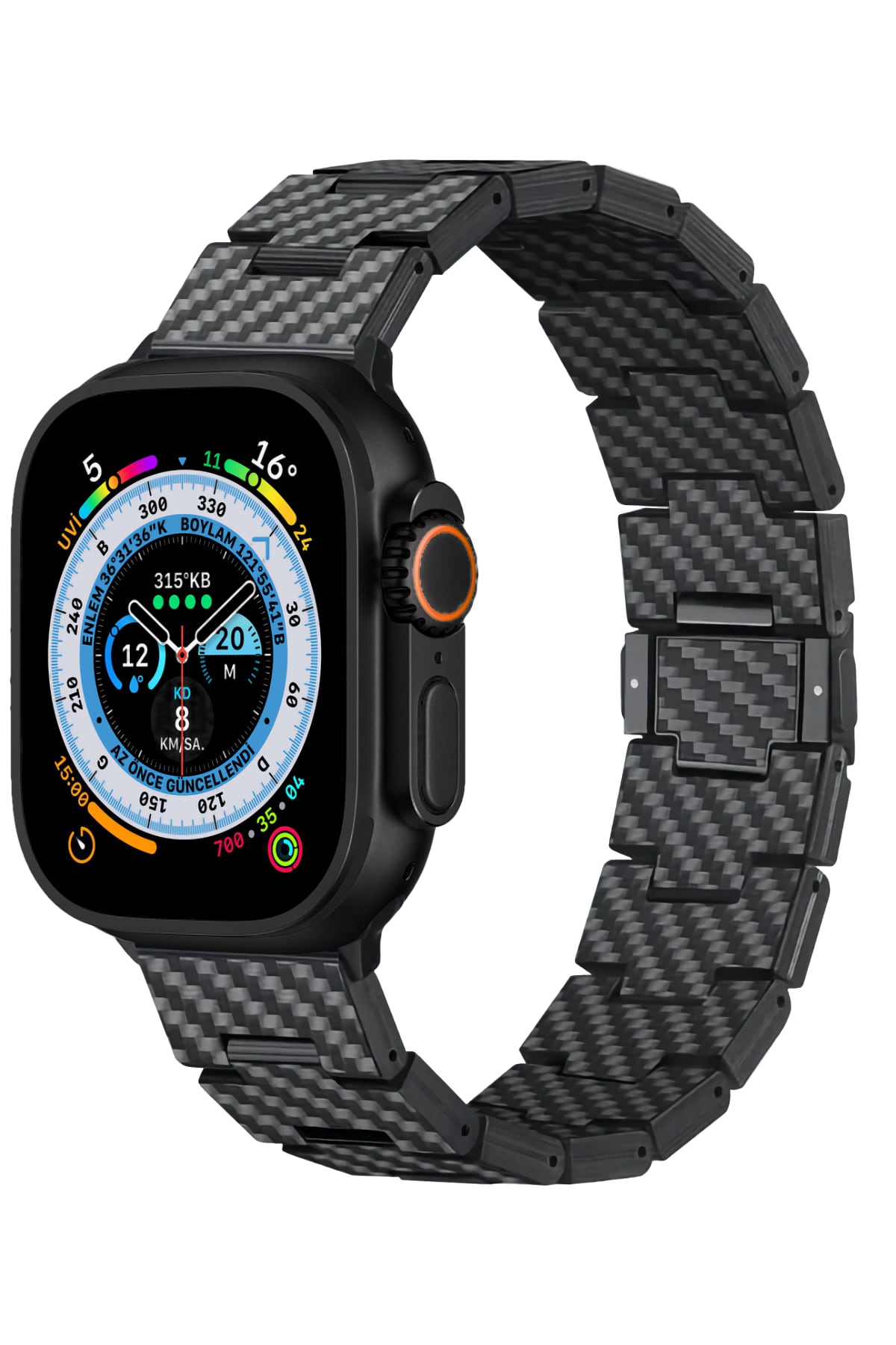 Pitaka Apple Watch / Ultra Karbon Fiber Kordon Retro  Pitaka