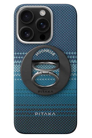 Pitaka Tactile Woven Yüzük Standlı iPhone 16 Pro Max MagSafe Uyumlu Aramid Fiber Kılıf Moonrise  Pitaka