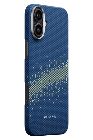 Pitaka Starpeak iPhone 16 Plus MagSafe Uyumlu Aramid Fiber Kılıf Milky Way Galaxy  Pitaka