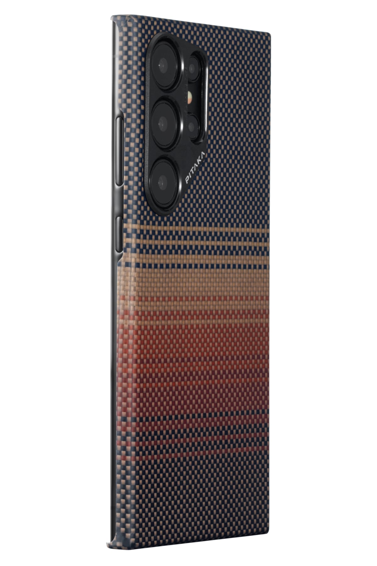 Pitaka Tactile Woven Galaxy S24 Ultra MagSafe Uyumlu Aramid Fiber Kılıf Sunset  Pitaka