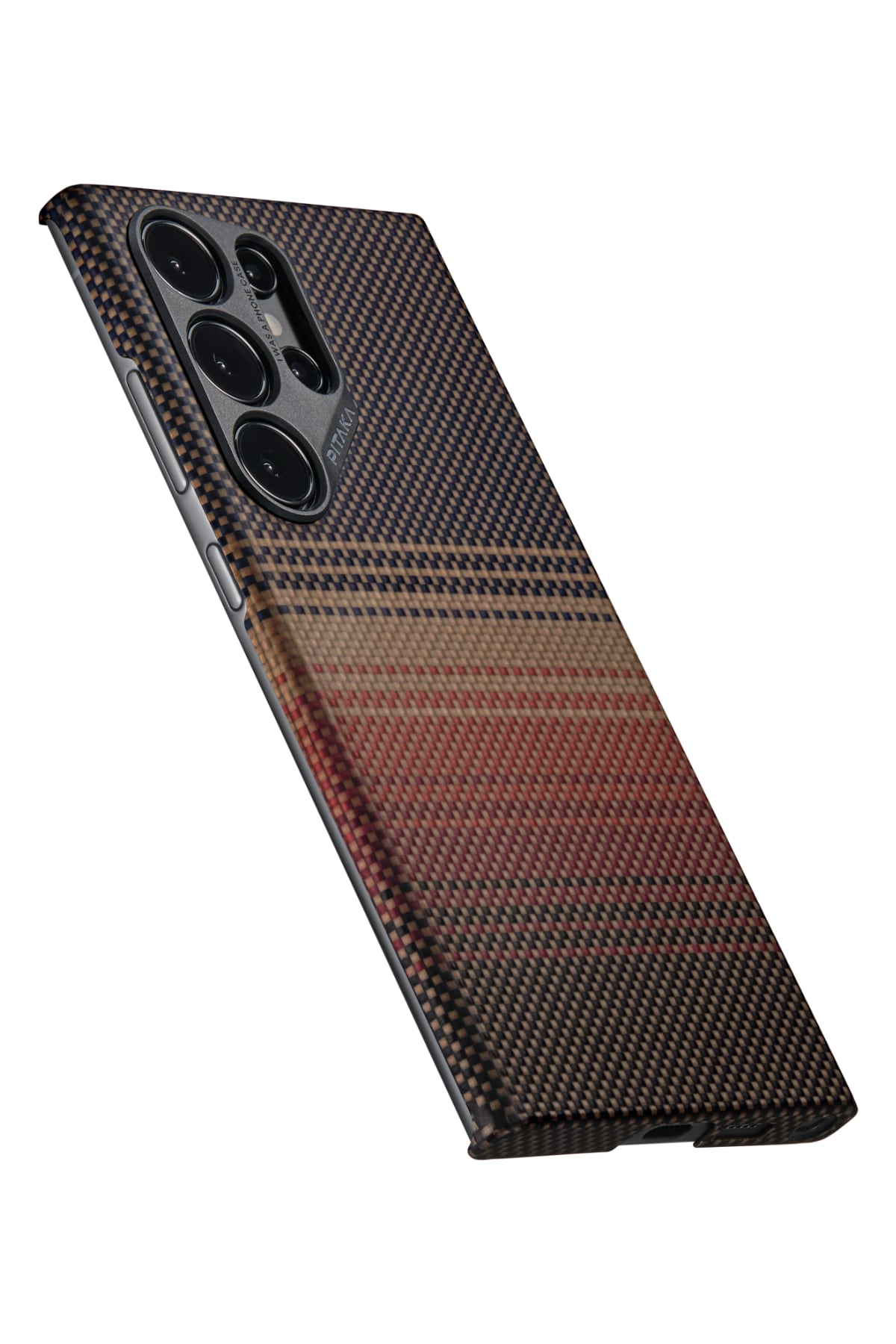 Pitaka Tactile Woven Galaxy S24 Ultra MagSafe Uyumlu Aramid Fiber Kılıf Sunset  Pitaka