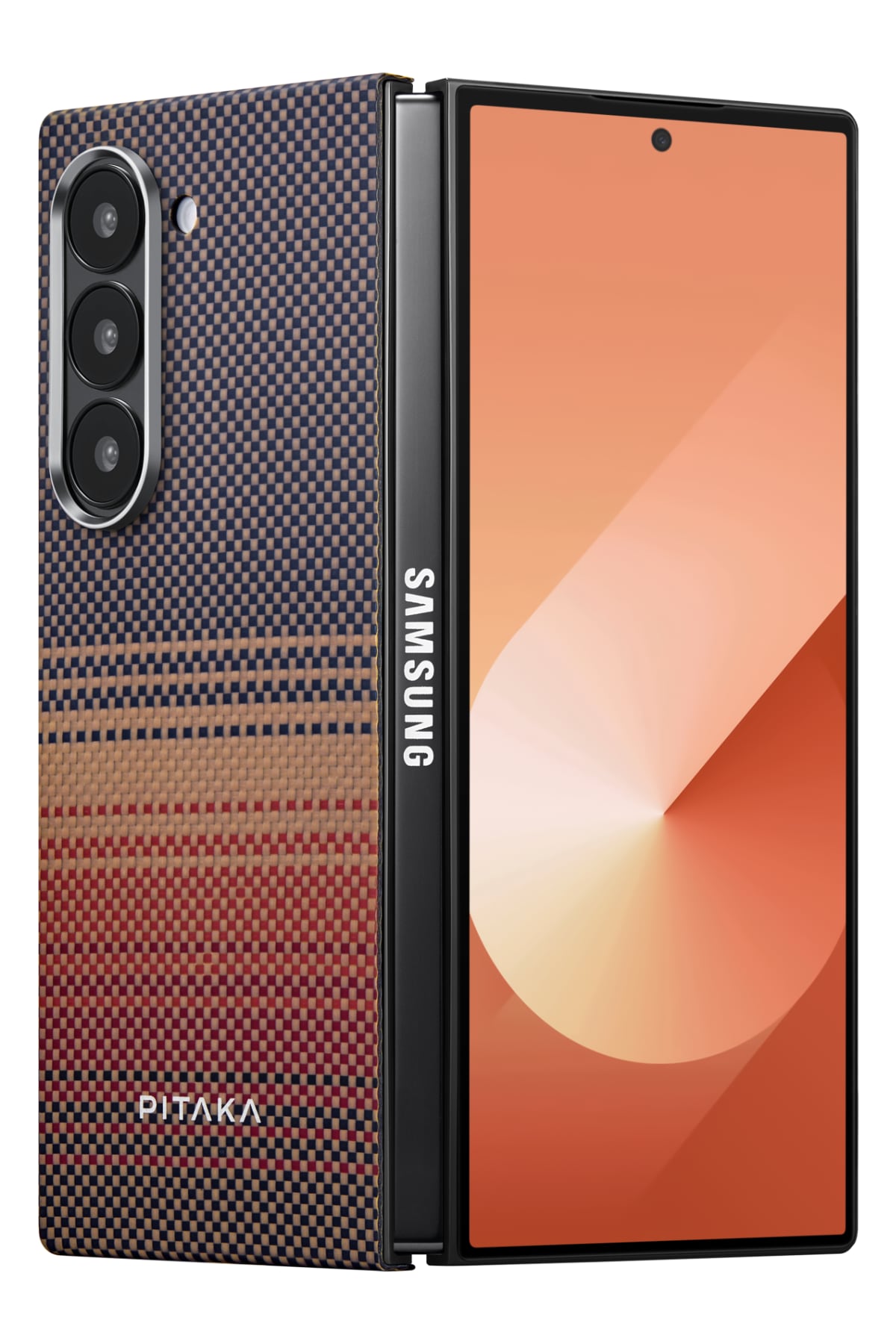 Samsung Galaxy Z Fold 6 Case - Pitaka Tactile Woven Sunset