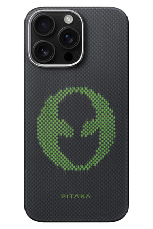 Pitaka Tactile Woven iPhone 15 Pro MagSafe Uyumlu Kılıf Alien Pitaka