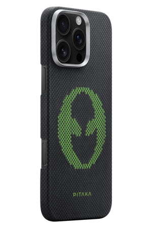 Pitaka Tactile Woven iPhone 16 Pro Max MagSafe Uyumlu Kılıf Alien  Pitaka