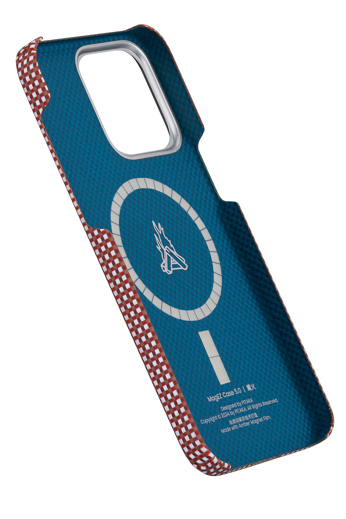 Pitaka Ultra Slim AWA iPhone 15 Pro MagSafe Uyumlu 600D Aramid Fiber Kılıf Bonfire  Pitaka