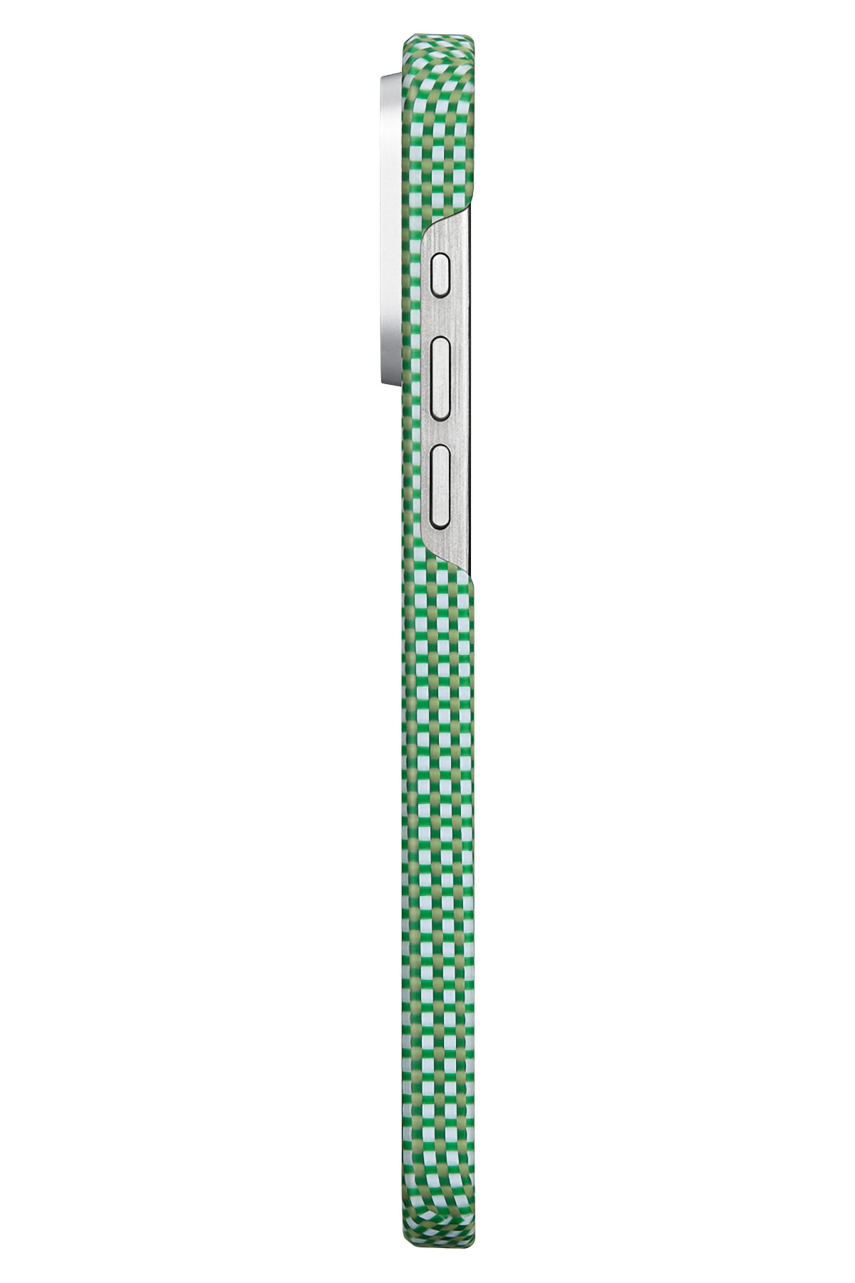 Pitaka Ultra Slim AWA iPhone 15 Pro MagSafe Uyumlu 600D Aramid Fiber Kılıf Forest  Pitaka