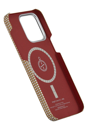 Pitaka Ultra Slim AWA iPhone 15 Pro Max MagSafe Uyumlu 600D Aramid Fiber Kılıf Canyon  Pitaka