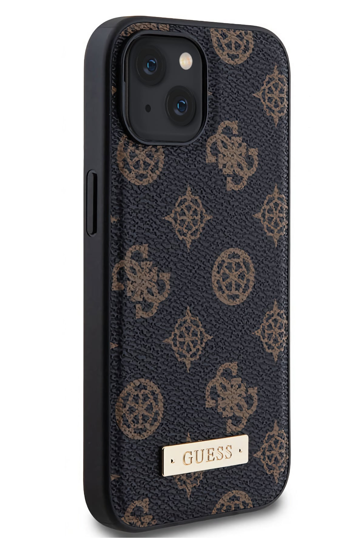 Guess iPhone 14 Magsafe Uyumlu Metal Plate Kılıf Siyah  Guess