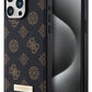 Guess iPhone 15 Pro Magsafe Uyumlu Metal Plate Kılıf Siyah  Guess
