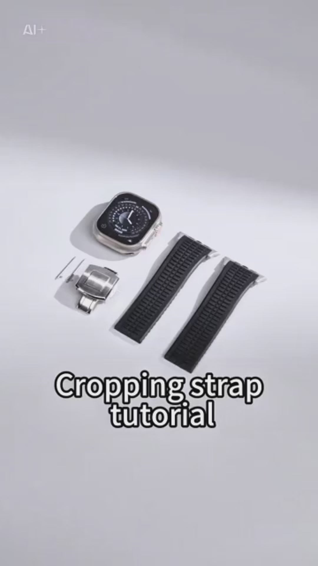 Apple Watch / Ultra Uyumlu AquaLink Kordon Vanguard Gümüş Toka bikordon