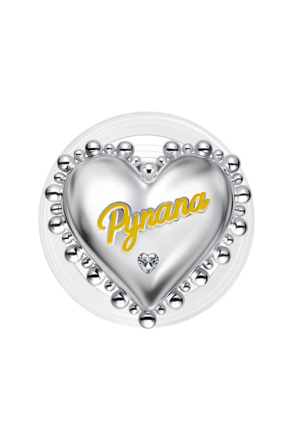 Pynana BubbleHeart 360 Derece Dönebilen Magsafe Uyumlu Ring Stand Telefon Tutucu Pynana